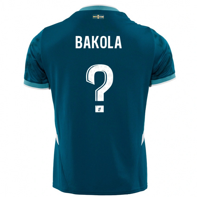 Danxen Hombre Camiseta Darryl Bakola #0 Azul Turquesa 2ª Equipación 2024/25 La Camisa