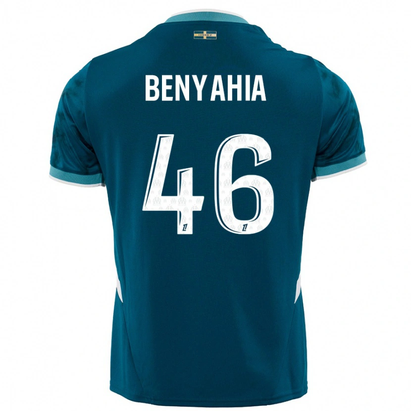 Danxen Hombre Camiseta Aylan Benyahia-Tani #46 Azul Turquesa 2ª Equipación 2024/25 La Camisa