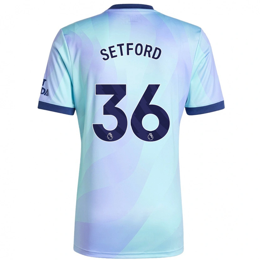 Danxen Hombre Camiseta Tommy Setford #36 Agua Equipación Tercera 2024/25 La Camisa