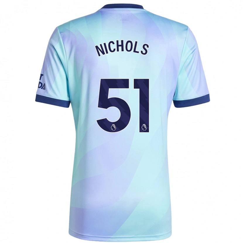 Danxen Hombre Camiseta Josh Nichols #51 Agua Equipación Tercera 2024/25 La Camisa