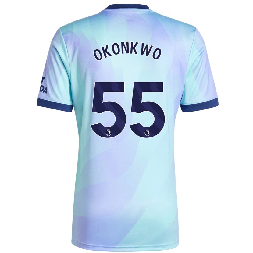 Danxen Hombre Camiseta Brian Okonkwo #55 Agua Equipación Tercera 2024/25 La Camisa