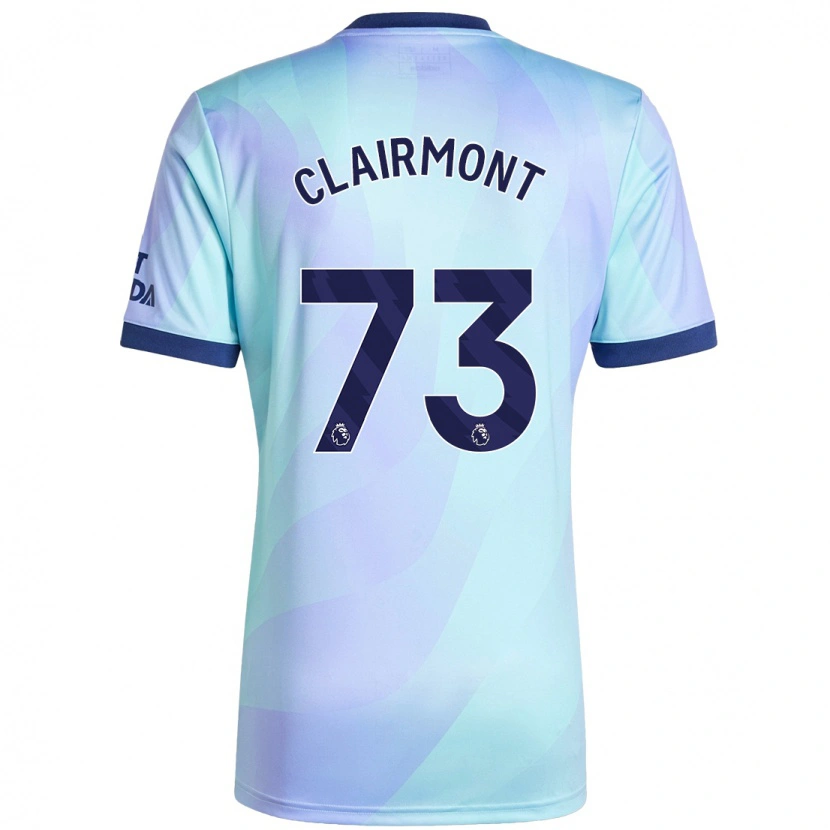Danxen Hombre Camiseta Reece Clairmont #73 Agua Equipación Tercera 2024/25 La Camisa