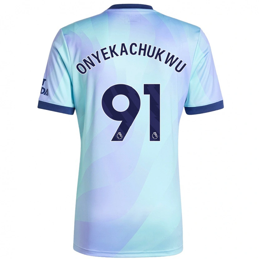 Danxen Hombre Camiseta Samuel Onyekachukwu #91 Agua Equipación Tercera 2024/25 La Camisa