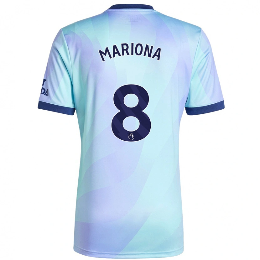Danxen Hombre Camiseta Mariona Caldentey #8 Agua Equipación Tercera 2024/25 La Camisa