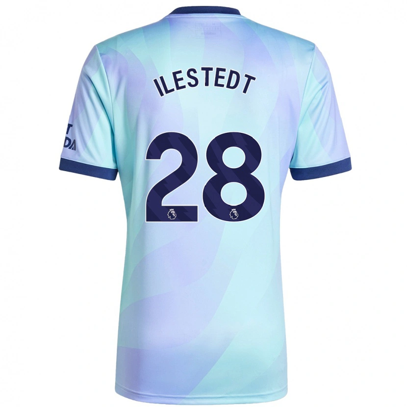 Danxen Hombre Camiseta Amanda Ilestedt #28 Agua Equipación Tercera 2024/25 La Camisa