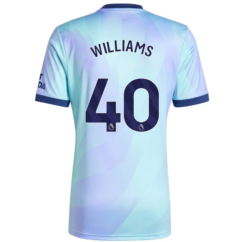 Danxen Hombre Camiseta Naomi Williams #40 Agua Equipación Tercera 2024/25 La Camisa