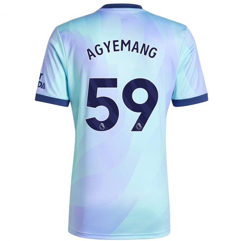 Danxen Hombre Camiseta Michelle Agyemang #59 Agua Equipación Tercera 2024/25 La Camisa