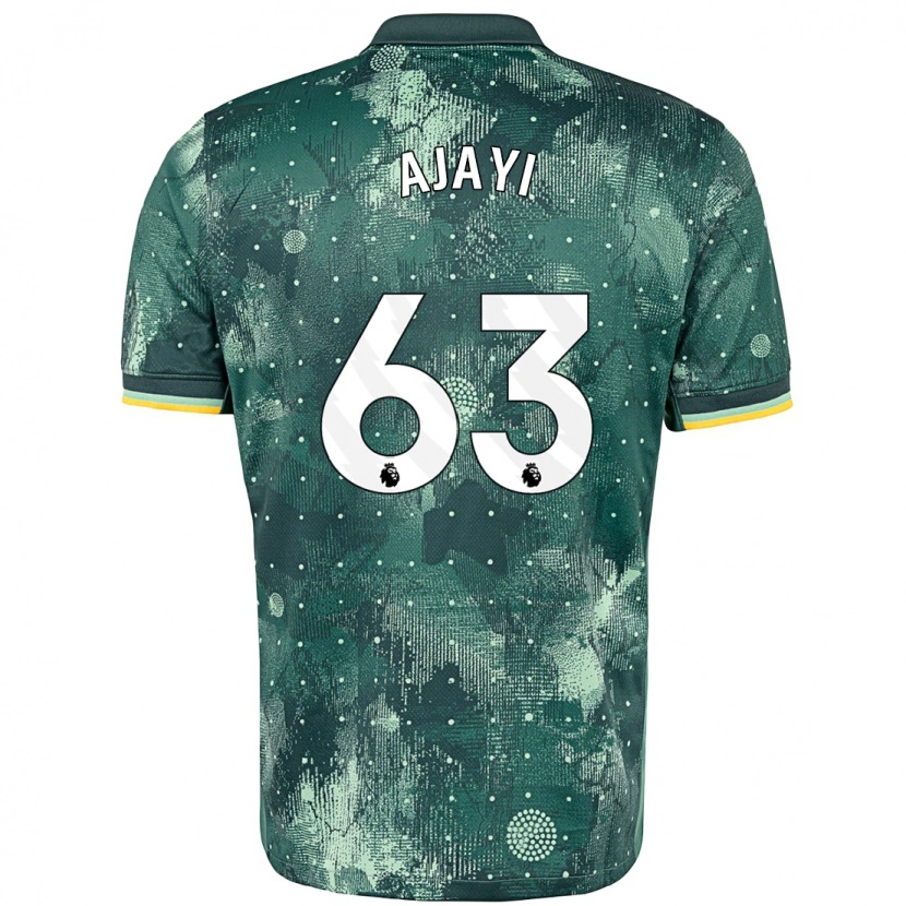 Danxen Hombre Camiseta Damola Ajayi #63 Verde Menta Equipación Tercera 2024/25 La Camisa