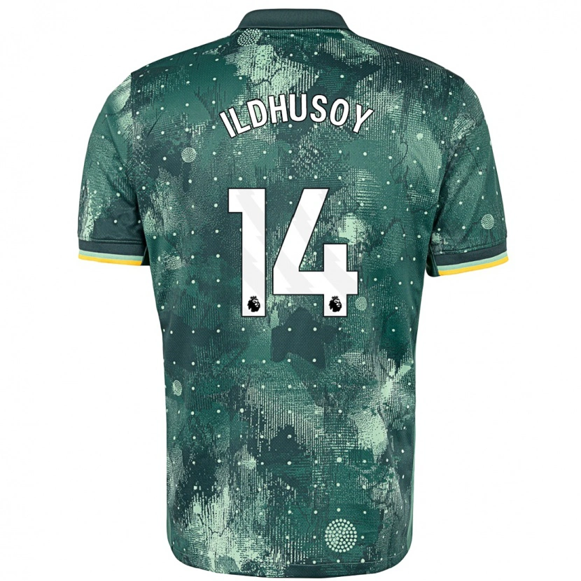 Danxen Hombre Camiseta Celin Bizet Ildhusøy #14 Verde Menta Equipación Tercera 2024/25 La Camisa