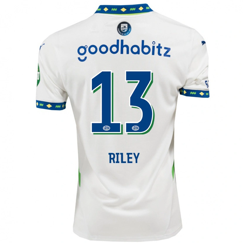 Danxen Hombre Camiseta Indiah-Paige Riley #13 Blanco Azul Oscuro Equipación Tercera 2024/25 La Camisa