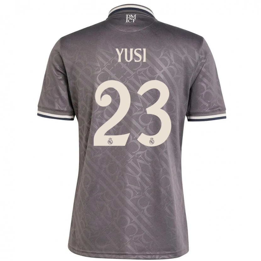 Danxen Hombre Camiseta Youssef Enríquez #23 Carbón Equipación Tercera 2024/25 La Camisa