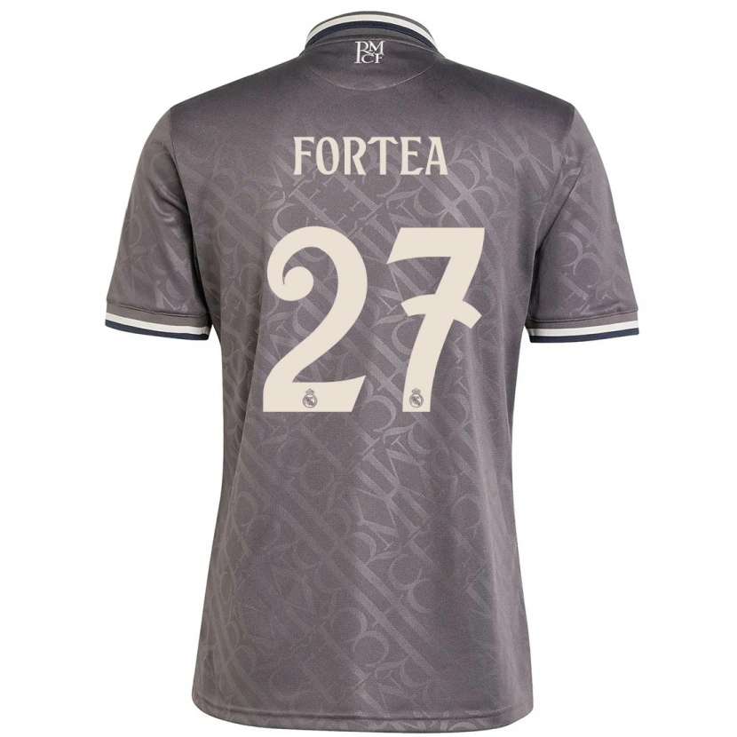 Danxen Hombre Camiseta Jesús Fortea #27 Carbón Equipación Tercera 2024/25 La Camisa