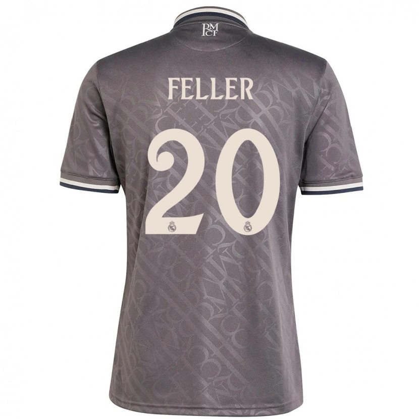 Danxen Hombre Camiseta Naomie Feller #20 Carbón Equipación Tercera 2024/25 La Camisa