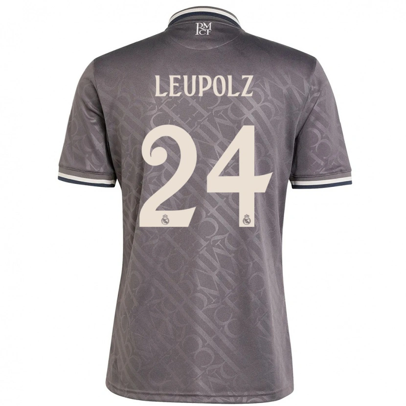 Danxen Hombre Camiseta Melanie Leupolz #24 Carbón Equipación Tercera 2024/25 La Camisa