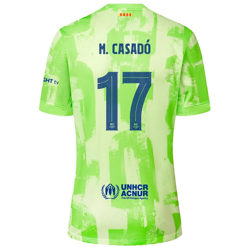 Danxen Hombre Camiseta Marc Casadó #17 Lima Equipación Tercera 2024/25 La Camisa