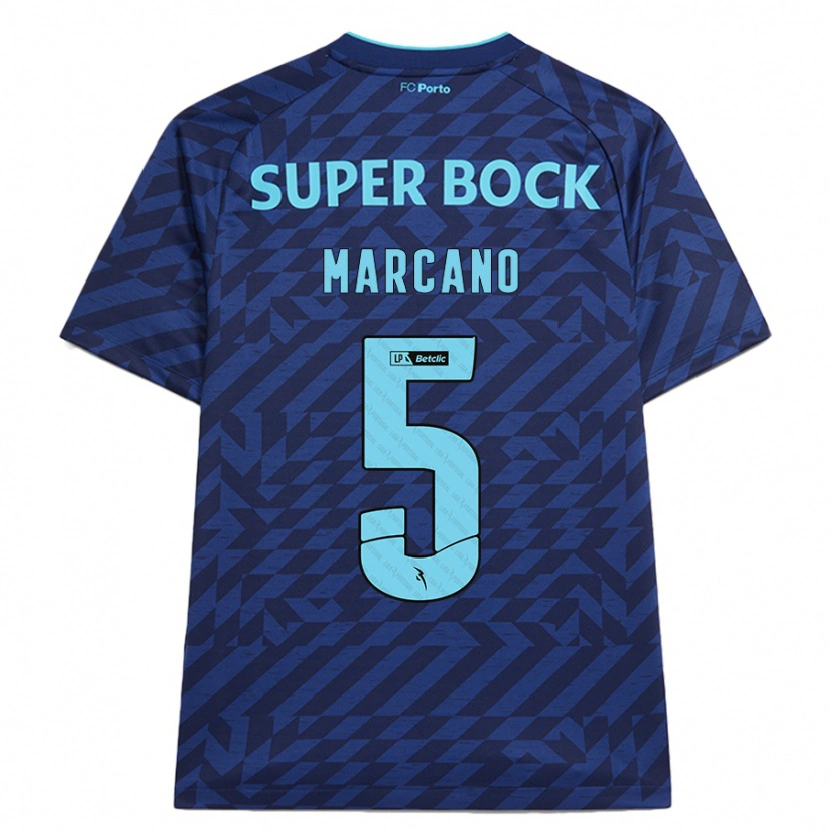 Danxen Hombre Camiseta Iván Marcano #5 Azul Marino Equipación Tercera 2024/25 La Camisa