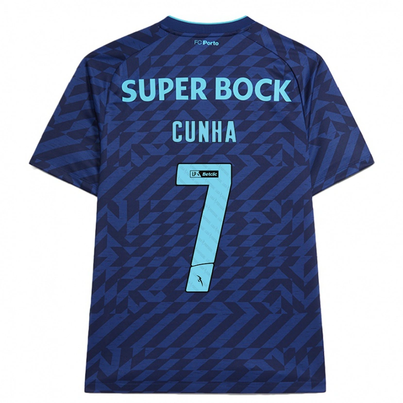 Danxen Hombre Camiseta Duarte Cunha #7 Azul Marino Equipación Tercera 2024/25 La Camisa