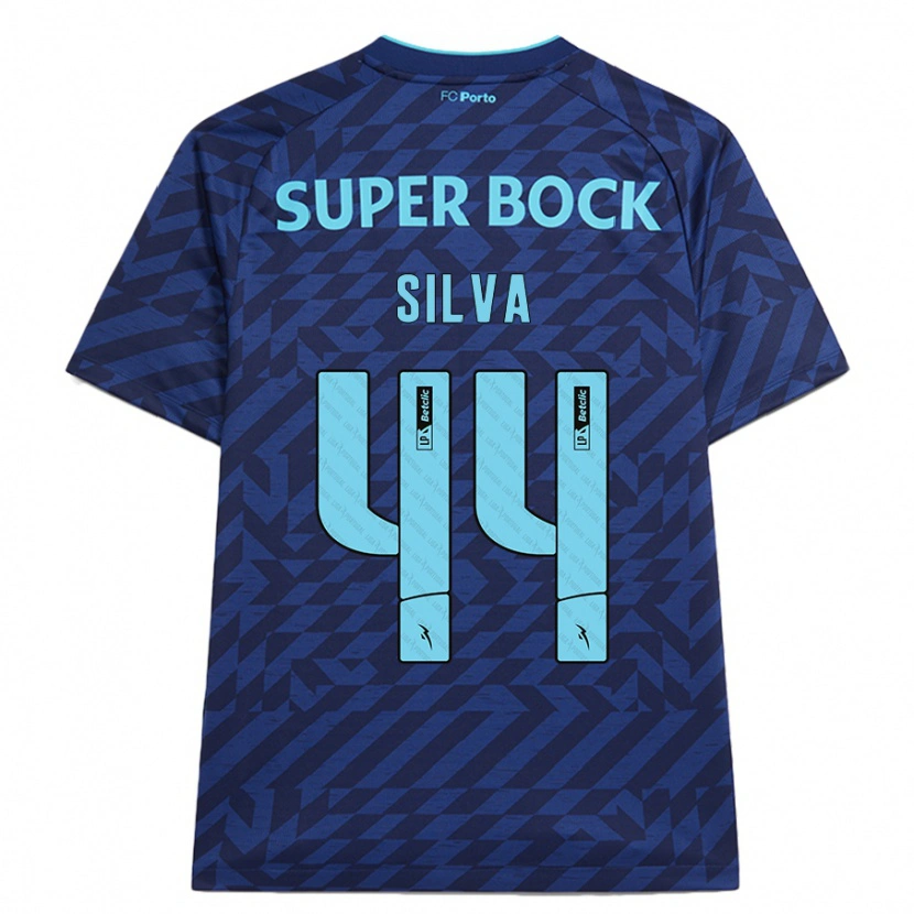 Danxen Hombre Camiseta Felipe Silva #44 Azul Marino Equipación Tercera 2024/25 La Camisa