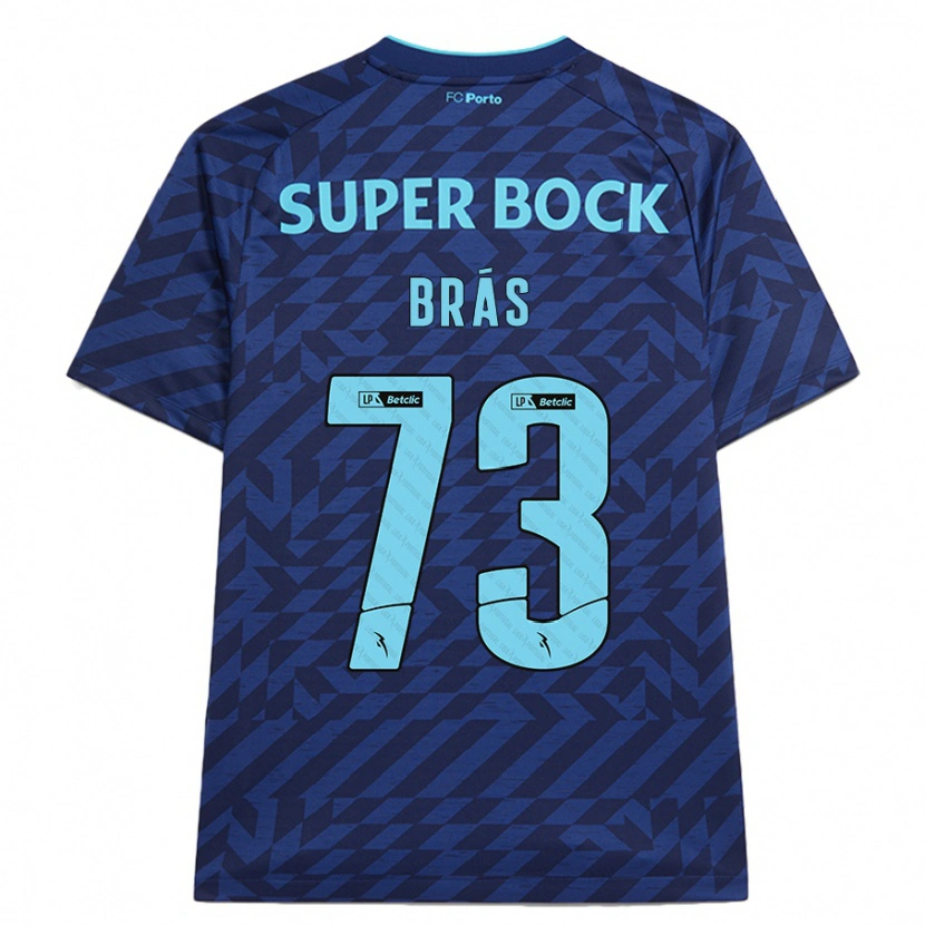 Danxen Hombre Camiseta Gabi Brás #73 Azul Marino Equipación Tercera 2024/25 La Camisa
