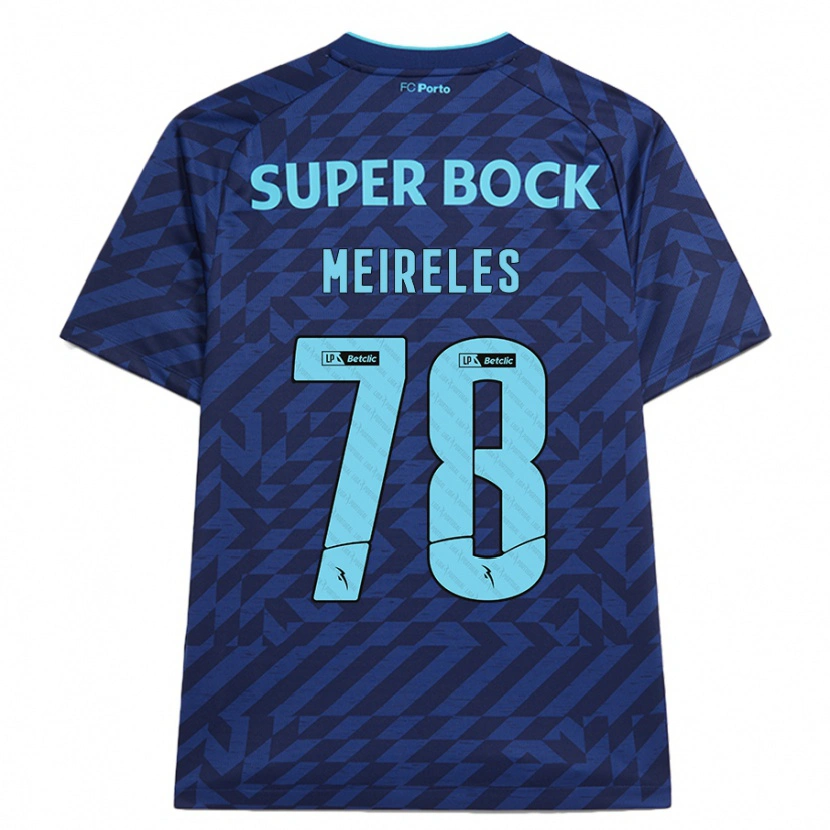 Danxen Hombre Camiseta Jorge Meireles #78 Azul Marino Equipación Tercera 2024/25 La Camisa