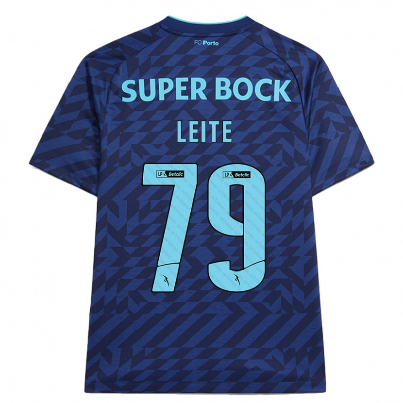 Danxen Hombre Camiseta Afonso Leite #79 Azul Marino Equipación Tercera 2024/25 La Camisa