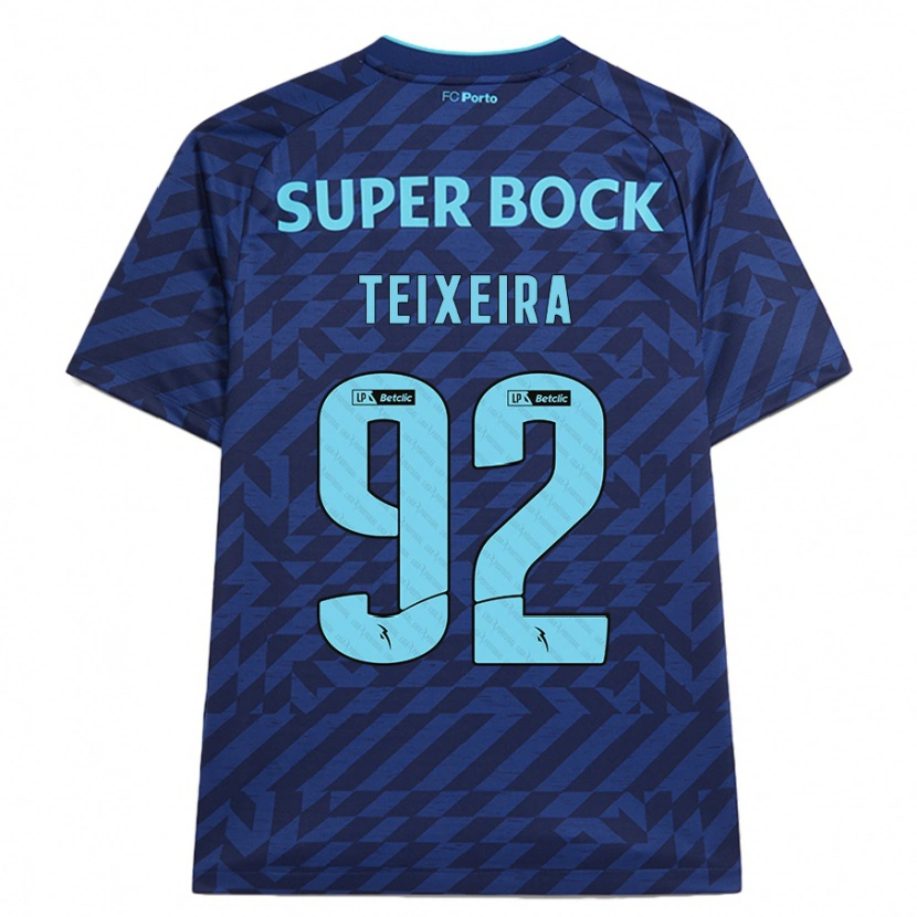 Danxen Hombre Camiseta João Teixeira #92 Azul Marino Equipación Tercera 2024/25 La Camisa