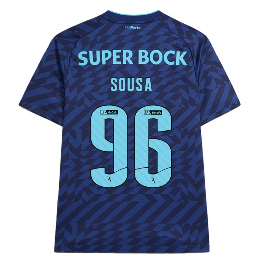 Danxen Hombre Camiseta Filipe Sousa #96 Azul Marino Equipación Tercera 2024/25 La Camisa