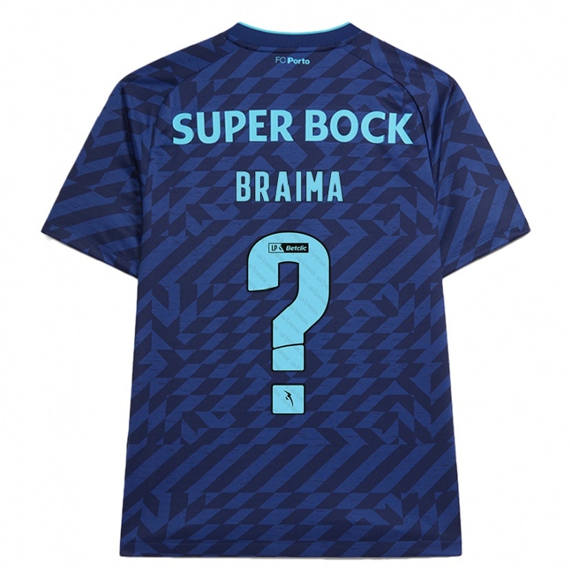 Danxen Hombre Camiseta Braima #0 Azul Marino Equipación Tercera 2024/25 La Camisa