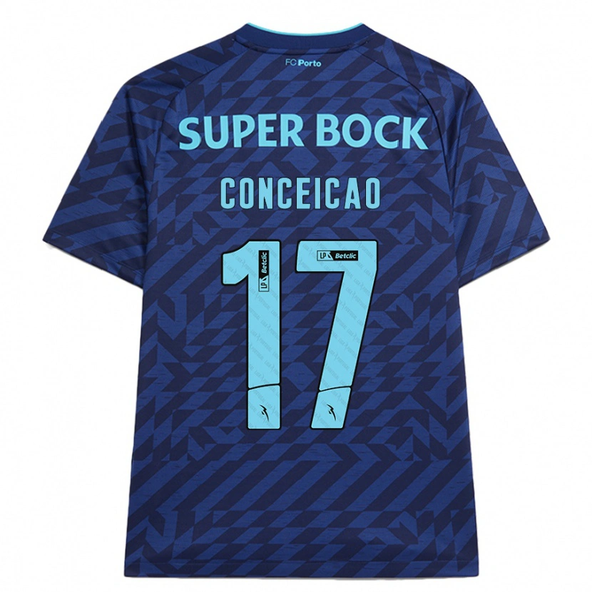 Danxen Hombre Camiseta Rodrigo Conceicao #17 Azul Marino Equipación Tercera 2024/25 La Camisa