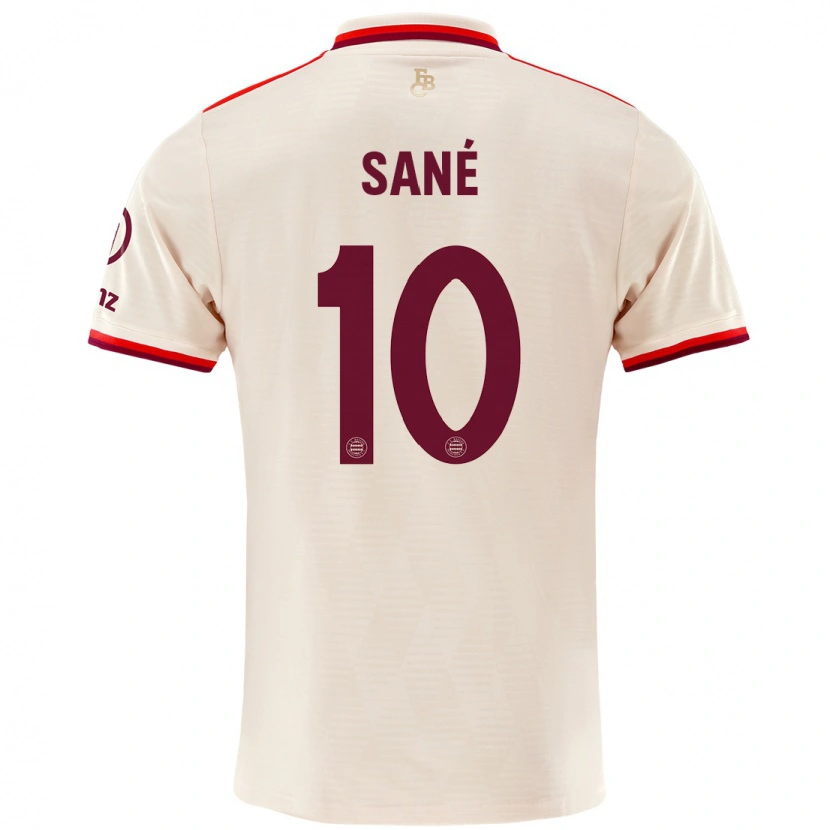 Danxen Hombre Camiseta Leroy Sané #10 Lino Equipación Tercera 2024/25 La Camisa