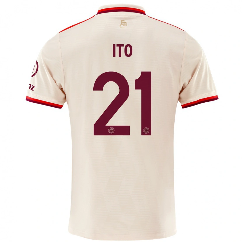 Danxen Hombre Camiseta Hiroki Ito #21 Lino Equipación Tercera 2024/25 La Camisa
