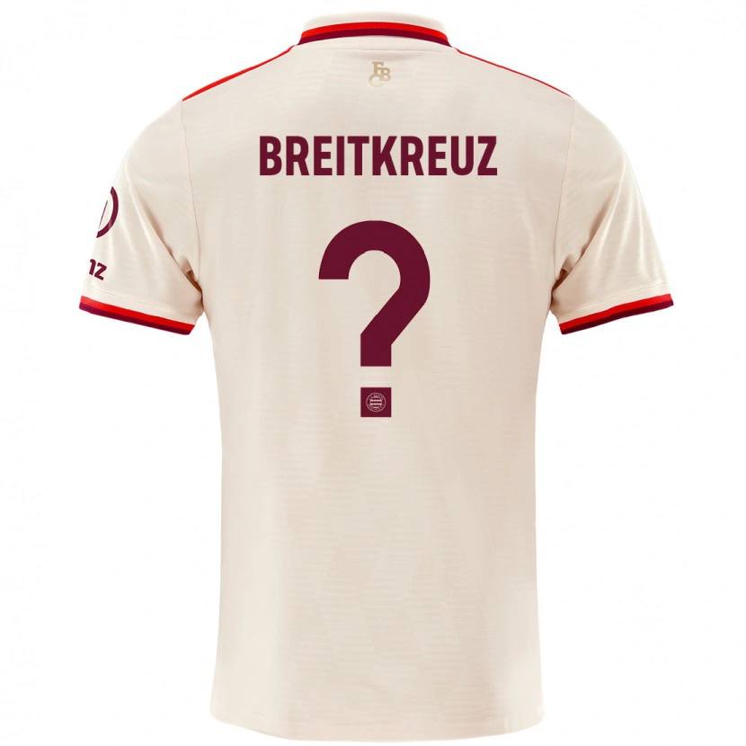 Danxen Hombre Camiseta Steve Breitkreuz #0 Lino Equipación Tercera 2024/25 La Camisa