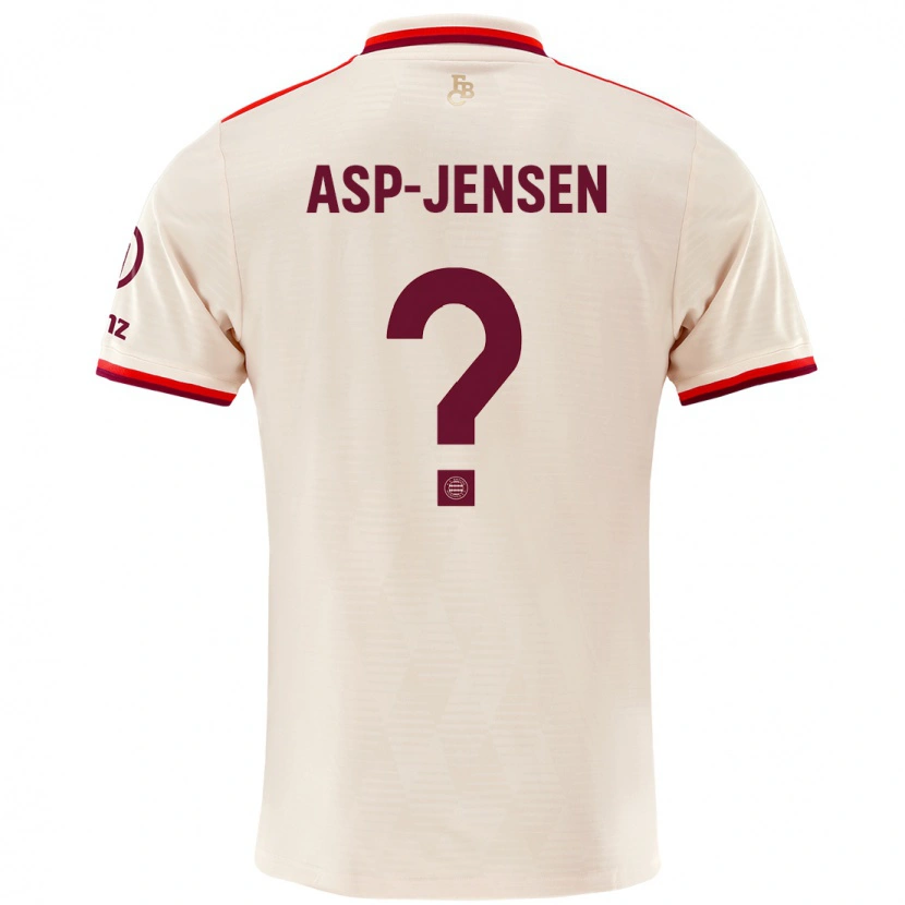 Danxen Hombre Camiseta Jonathan Asp-Jensen #0 Lino Equipación Tercera 2024/25 La Camisa