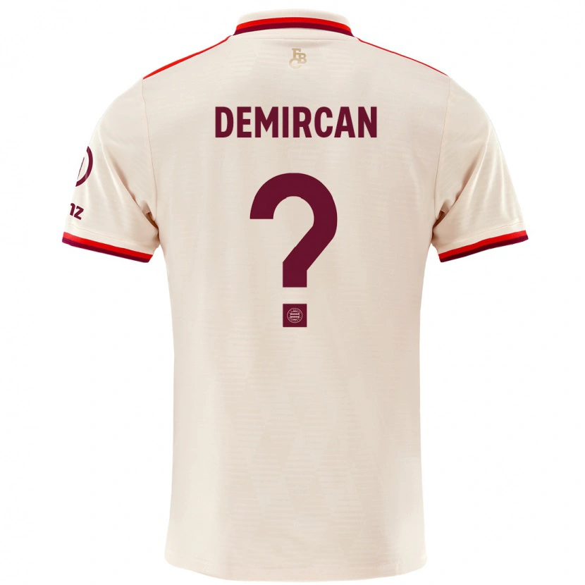 Danxen Hombre Camiseta Emirhan Demircan #0 Lino Equipación Tercera 2024/25 La Camisa