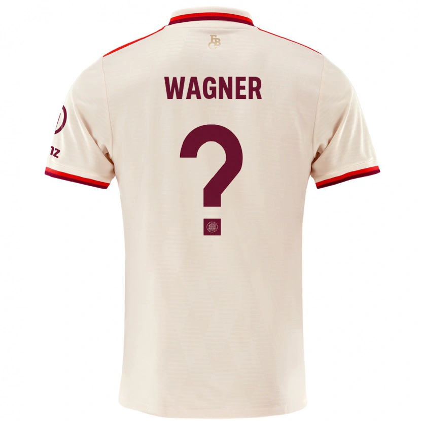 Danxen Hombre Camiseta Maximilian Wagner #0 Lino Equipación Tercera 2024/25 La Camisa