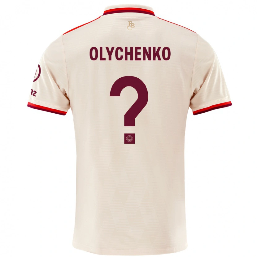 Danxen Hombre Camiseta Bogdan Olychenko #0 Lino Equipación Tercera 2024/25 La Camisa