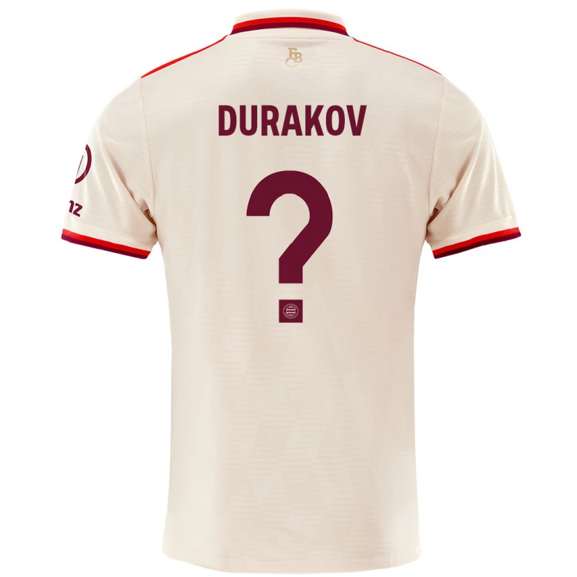 Danxen Hombre Camiseta Sejdo Durakov #0 Lino Equipación Tercera 2024/25 La Camisa