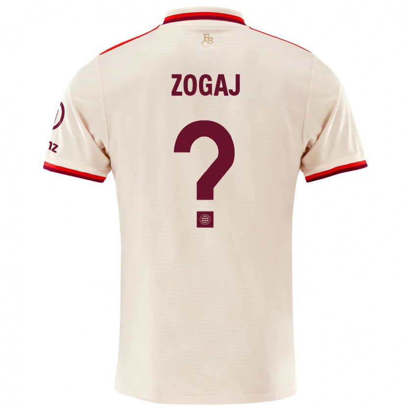 Danxen Hombre Camiseta Nderim Zogaj #0 Lino Equipación Tercera 2024/25 La Camisa