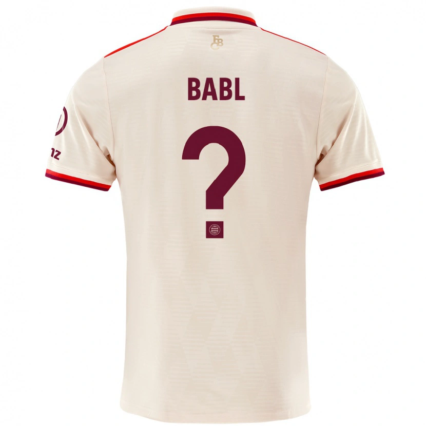 Danxen Hombre Camiseta Luca Babl #0 Lino Equipación Tercera 2024/25 La Camisa