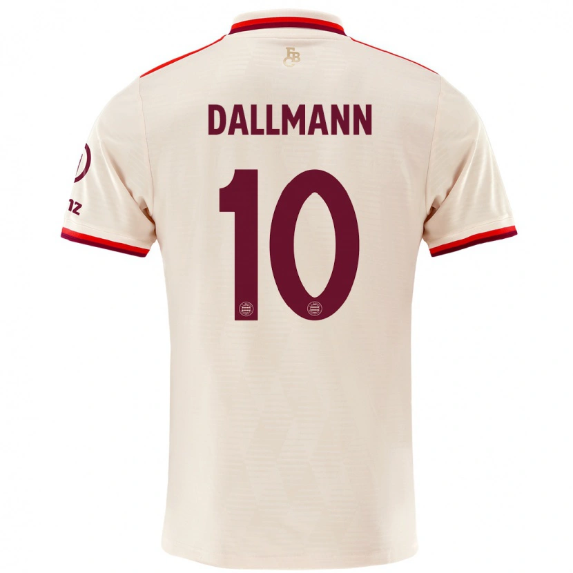 Danxen Hombre Camiseta Linda Dallmann #10 Lino Equipación Tercera 2024/25 La Camisa