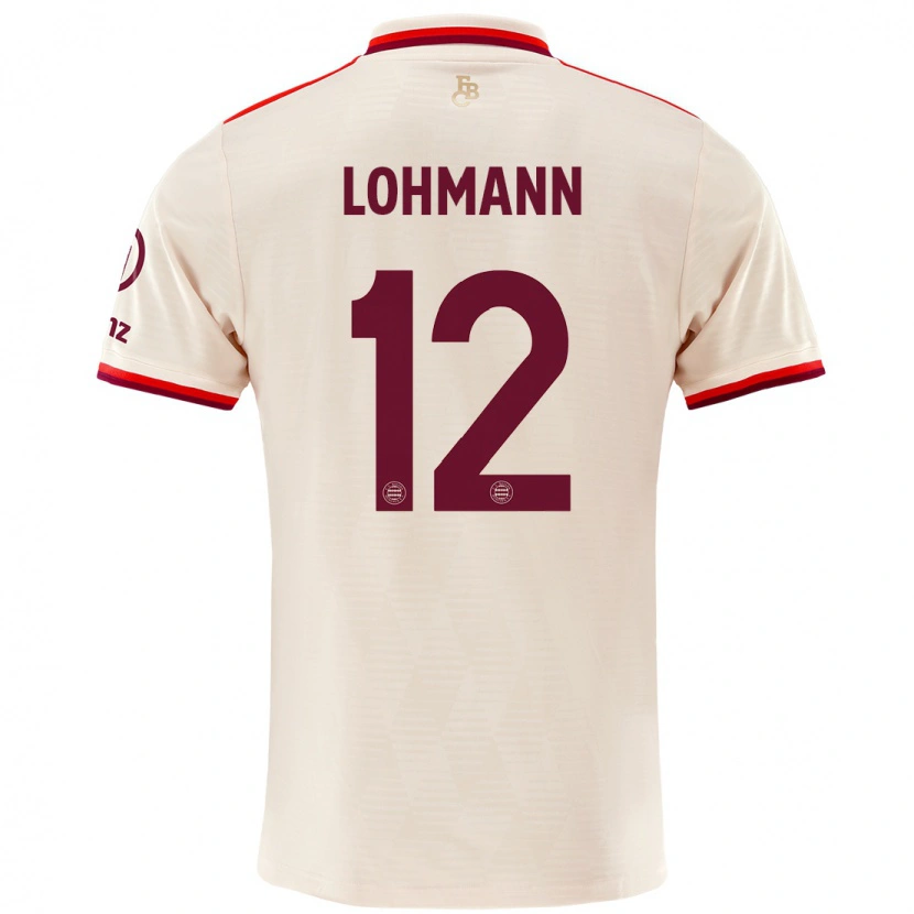 Danxen Hombre Camiseta Sydney Lohmann #12 Lino Equipación Tercera 2024/25 La Camisa
