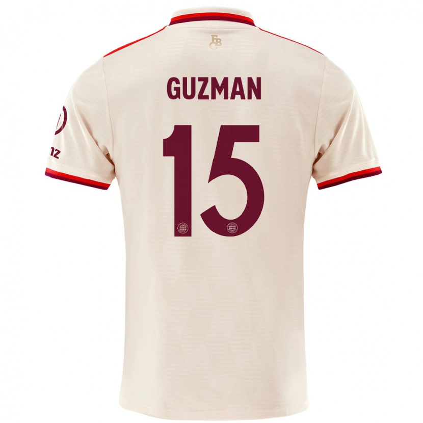 Danxen Hombre Camiseta Ana María Guzmán #15 Lino Equipación Tercera 2024/25 La Camisa