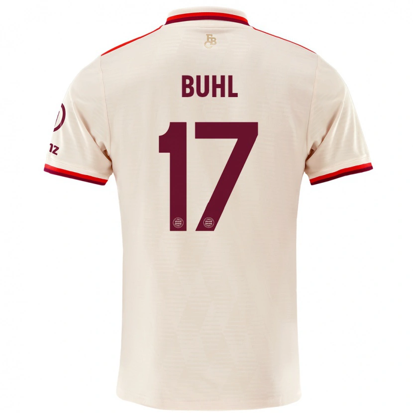 Danxen Hombre Camiseta Klara Bühl #17 Lino Equipación Tercera 2024/25 La Camisa