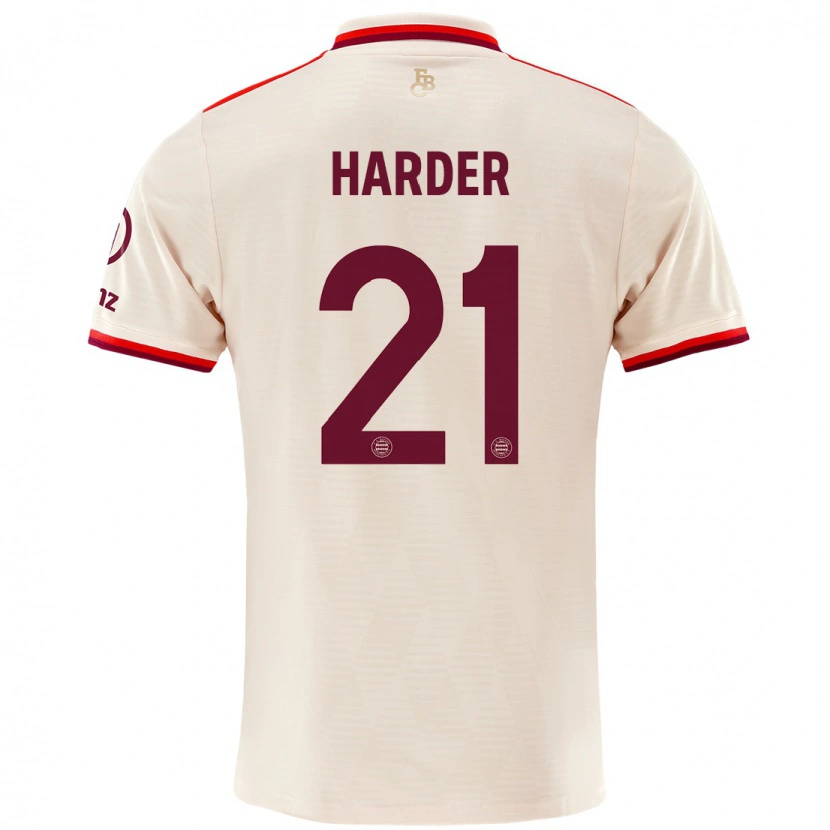 Danxen Hombre Camiseta Pernille Harder #21 Lino Equipación Tercera 2024/25 La Camisa