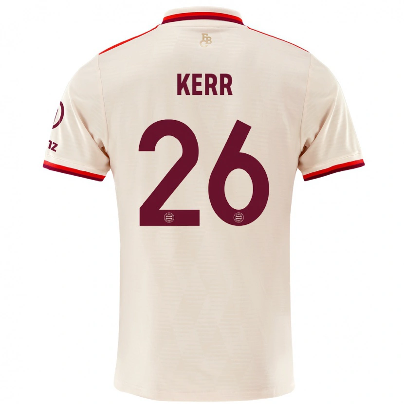 Danxen Hombre Camiseta Samantha Kerr #26 Lino Equipación Tercera 2024/25 La Camisa