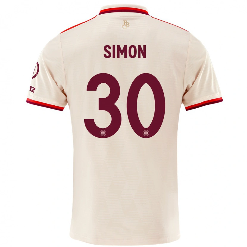 Danxen Hombre Camiseta Carolin Simon #30 Lino Equipación Tercera 2024/25 La Camisa