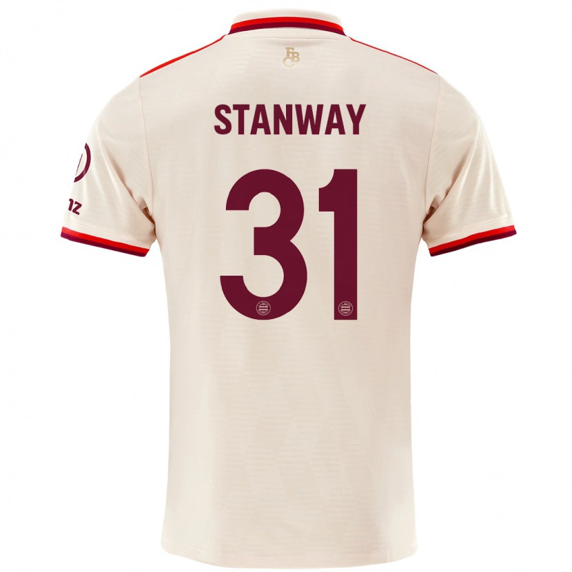 Danxen Hombre Camiseta Georgia Stanway #31 Lino Equipación Tercera 2024/25 La Camisa