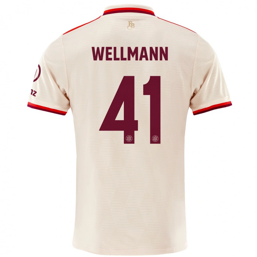 Danxen Hombre Camiseta Anna Wellmann #41 Lino Equipación Tercera 2024/25 La Camisa