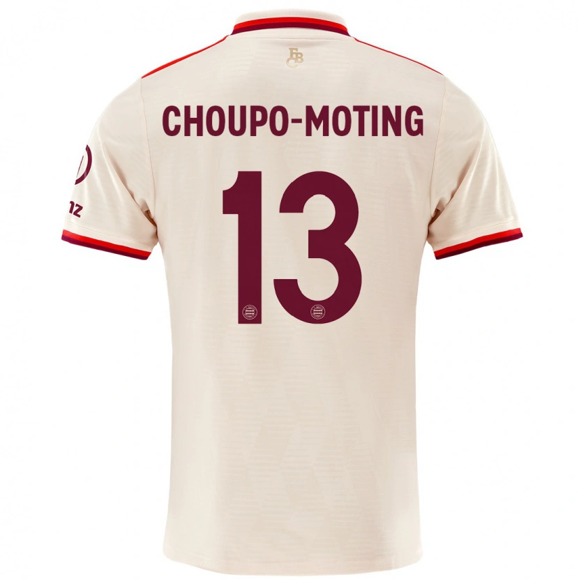 Danxen Hombre Camiseta Eric Maxim Choupo-Moting #13 Lino Equipación Tercera 2024/25 La Camisa