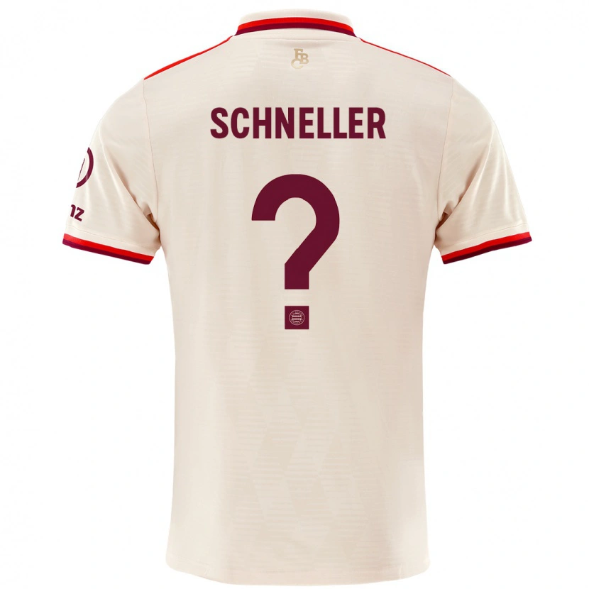 Danxen Hombre Camiseta Lukas Schneller #0 Lino Equipación Tercera 2024/25 La Camisa